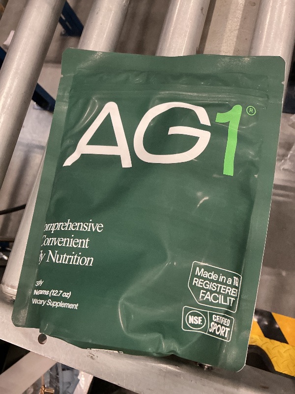 Photo 1 of AG1 Greens Powder Refill Pouch – 75 Vitamins, Multivitamin & Probiotic | Gut Health Support | Vegan, Keto, Gluten Free | Athletic Greens Supplement - Pouch Only, Classic Formula
