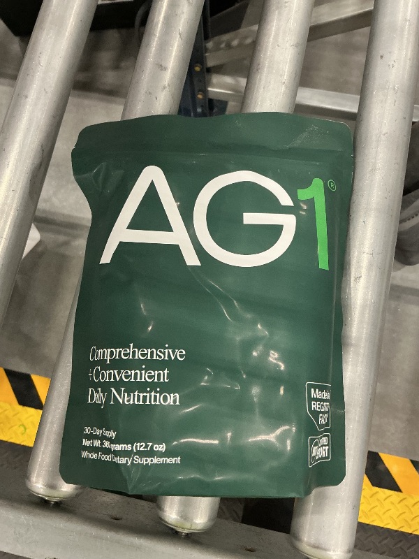 Photo 1 of AG1 Greens Powder Refill Pouch – 75 Vitamins, Multivitamin & Probiotic | Gut Health Support | Vegan, Keto, Gluten Free | Athletic Greens Supplement - Pouch Only, Classic Formula