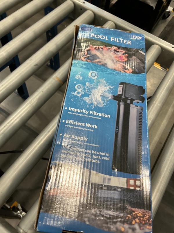 Photo 1 of COOSPIDER Pool Filter 600GPH with UV Light for 75-1000 Gallon Pool