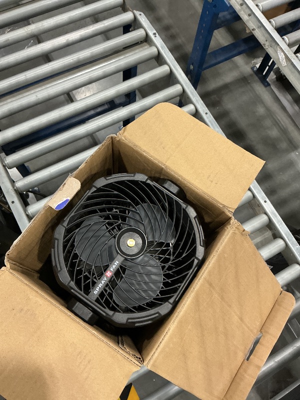 Photo 1 of Wilody Misting Fan Portable Camping Fan Battery Powered with Remote Control, RGB Ambient Light with 2L Bucket, Battery Indicator, 120° Auto Oscillating, Timing Function, Grip Handle