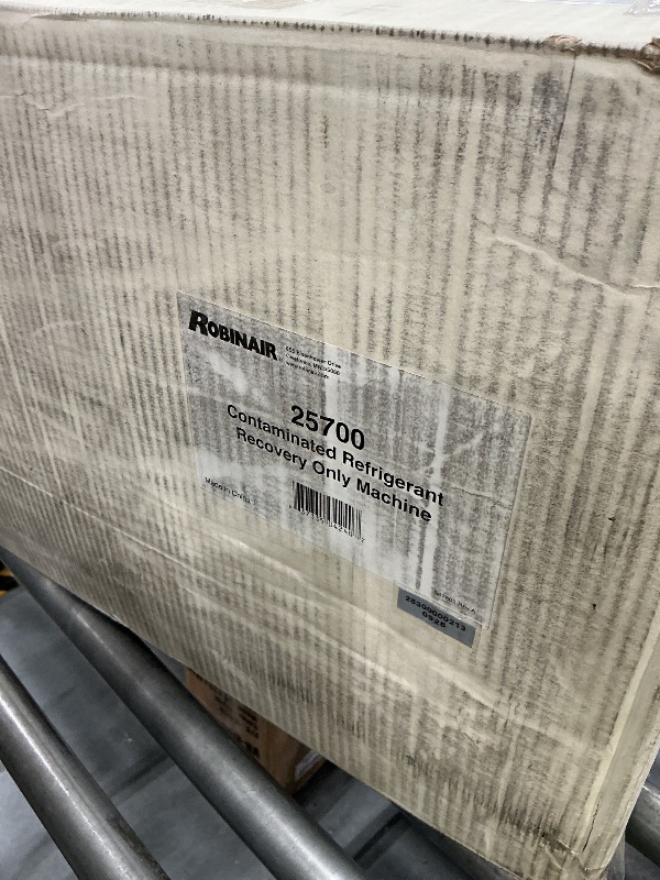 Photo 1 of Robinair 25700 Refrigerant Recovery Machine