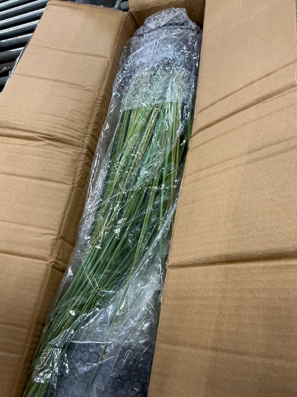 View 3 of KOL 3ft 2-Pack Artificial Cattail Reed Grass, 35in Artificial Indoor Outdoor Fake Onion Grass Plant, Home Office Decorative Artificial Plants in Pot Faux Plant Greenery, Housewarming Gift, Green