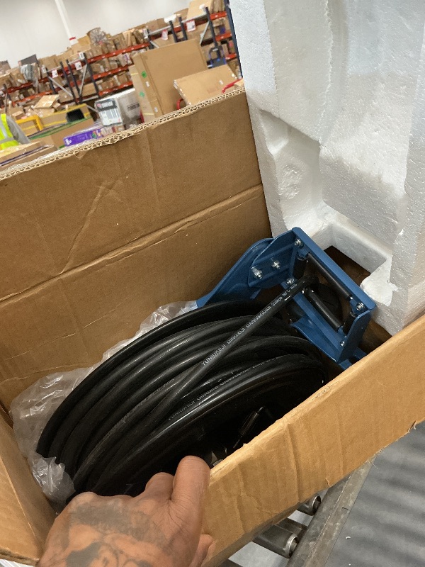 View 3 of UXEKAN 3600 PSI Pressure Washer Hose Reel with 60ft Hose