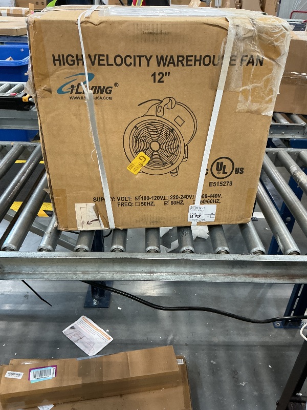 Photo 1 of iLIVING ILG8VF12 Utility High Velocity Blower, 12 Inch, Yellow