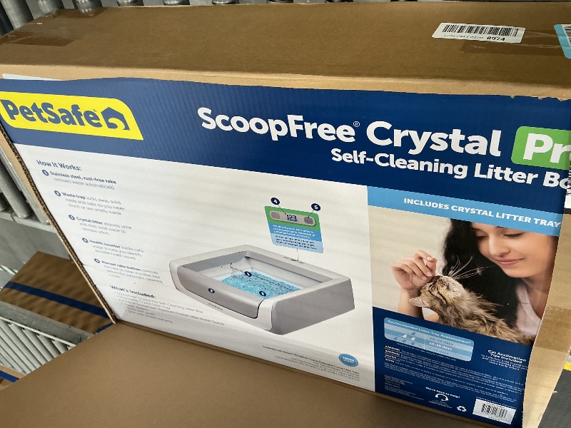 Photo 1 of PetSafe ScoopFree Crystal Pro Legacy Self-Cleaning Litter Box, Gray