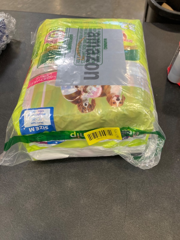 Photo 1 of Hartz Disposable Dog Diapers, Size M 32 count, Comfortable & Secure Fit, Easy to Put On