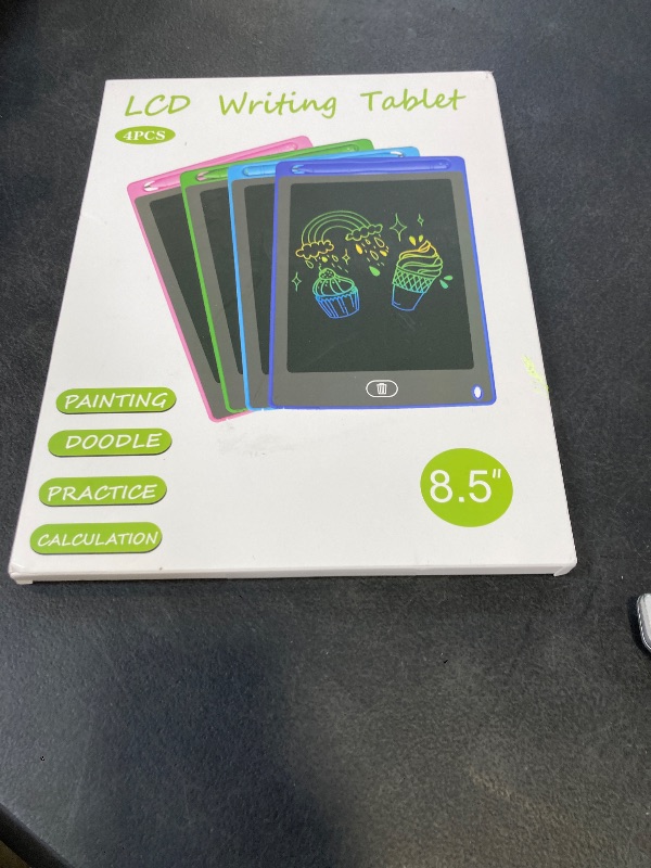 Photo 1 of 4 Pack LCD Writing Tablet for Kids, 8.5 Inch Colorful Doodle Board Drawing Tablet, Educational Learning Toys Birthday Gifts for Boys Girls Age 3 4 5 6 7 8