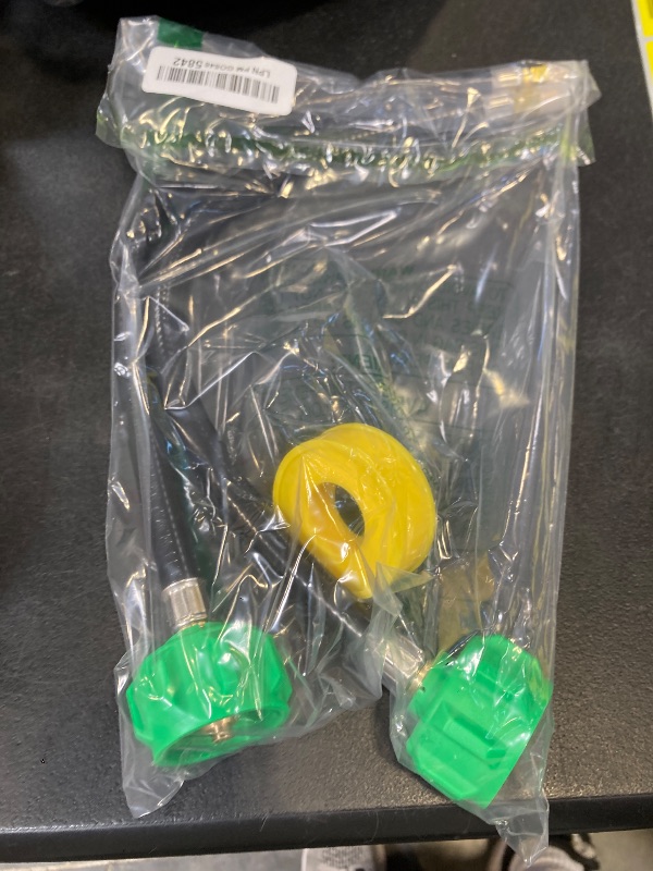 Photo 1 of 2Pack 15" RV Propane Hose with 1/4" Inverted Male Flare & Qcc1/Typel, Propane Hose-RV Propane Tank Hose,Camper Propane Hose for Dual Tank RV Regulators for BBQ/RV/Camping/Outdoor Cooking etc.