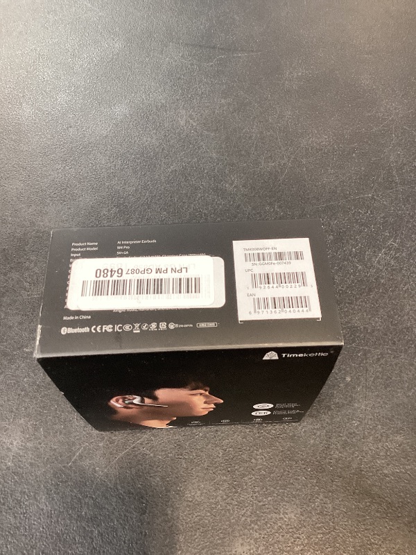 Photo 1 of Timekettle W4 Pro AI Interpreter Earbuds, Real-Time Bidirectional Voice Translation,50+ Languages, Video and Call Bluetooth Translator,for Business, Compatible with iOS/Android Gray