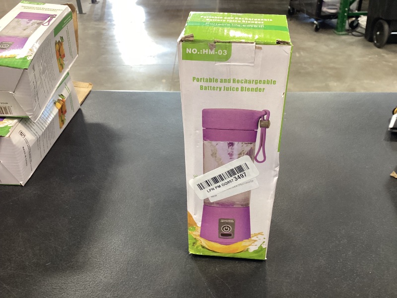 Photo 1 of Portable Blender Make Shakes and Smoothies - USB Rechargeable Personal Size Mini Blender Freshly Squeezed, 380Ml BPA Free Travel Cup in Picnic/Office/Gym