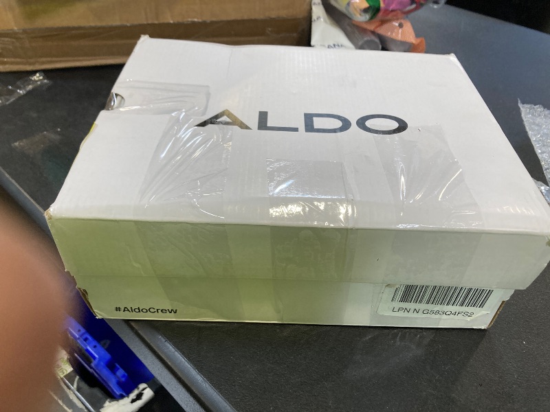 View 2 of ALDO Women's Jan Ankle-Strap Block Heeled Pump, White Leather, 6.51085562291