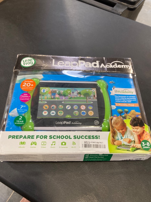 Photo 1 of LeapFrog LeapPad Academy Kids’ Learning Tablet, Green