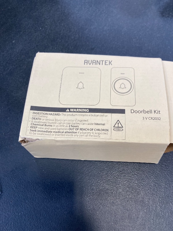 Photo 1 of AVANTEK Wireless Door Bell, BA-11 Waterproof Battery Operated Doorbell Chime Operating at 1000 Feet, Portable Door Chime kit with 52 Melodies, 5 Volume Levels, and CD Quality Sound