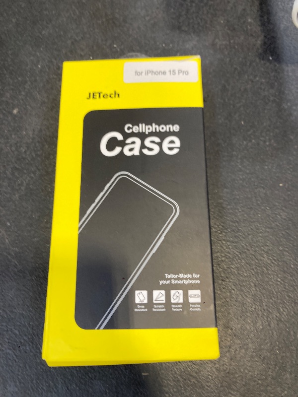 Photo 1 of JETech Case for iPhone 15 Pro 6.1-Inch, Non-Yellowing Shockproof Phone Bumper Cover, Anti-Scratch Clear Back (Clear)