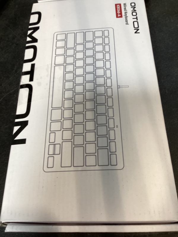 Photo 1 of OMOTON Wired Keyboard for Mac Devices ONLY with Dual Interface, Comfortable Typing Angle & Stable Connection, Compatible with MacBook Neo/Pro/Air, iMac, Mac mini/Pro-White