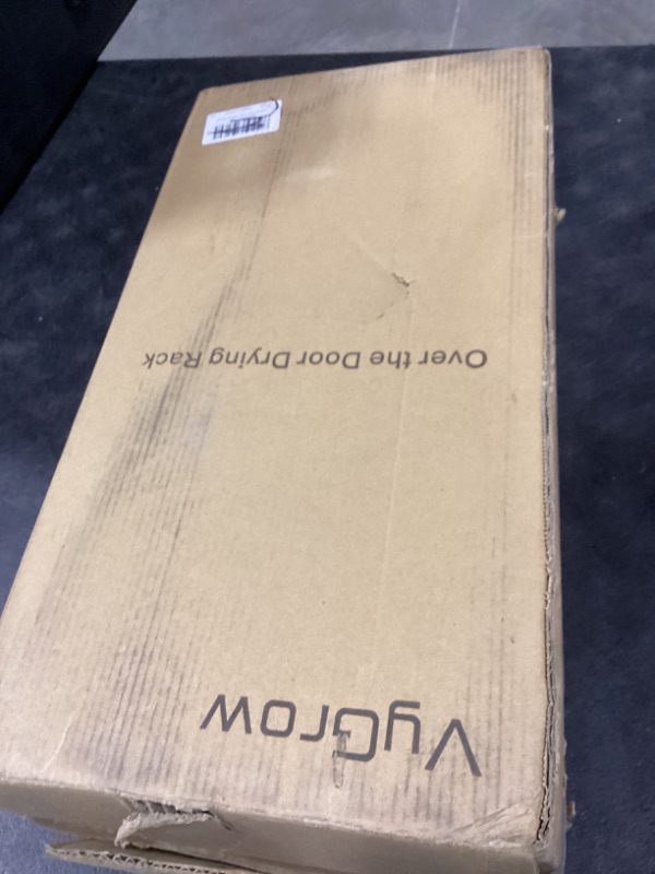 Photo 1 of VyGrow Over The Door Clothes Hanging Rod with 3 Tier Mesh Baskets, Metal Over The Door Hanger for Coat, Clothes Drying Rack for Door for Laundry Bathroom Bedroom Office, Black