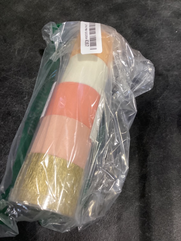 Photo 1 of AOBKIAT Streamers Party Decorations,5 Rolls Pastel Pink Gold Orange Crepe Paper Streamers for Little Cutie Baby Shower,Brithday,Wedding,Peach Theme Party,DIY Tassel,1.8 Inch x 82 Ft/Roll