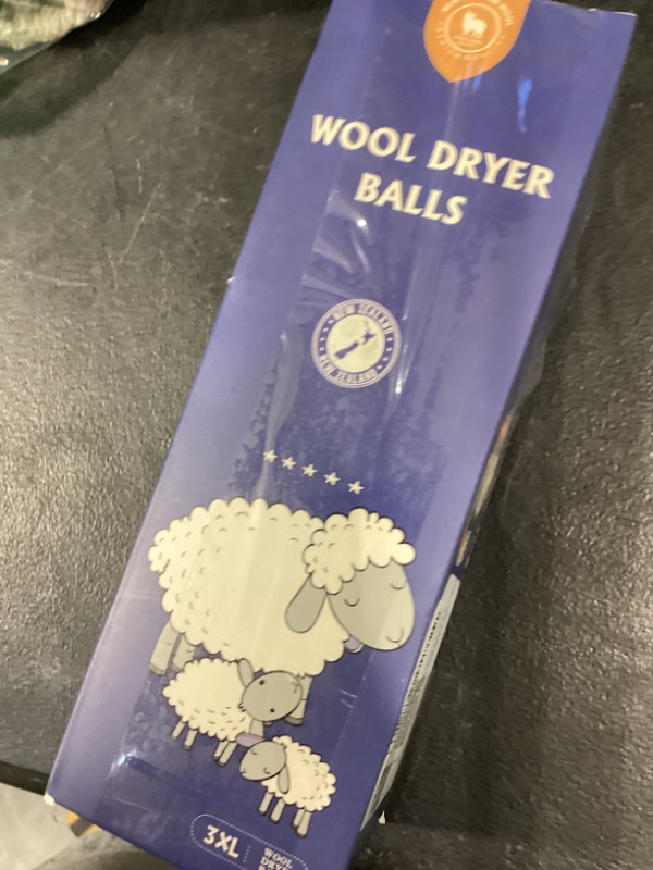 Photo 1 of Wool Dryer Balls Handmade 3 Pack XL,Laundry Dryer Balls,100% New Zealand Wool Natural Fabric Softener,Reusable 1000 Loads,Wrinkles Free, Shorten Drying Time,Baby Safe (3 Pack,White)