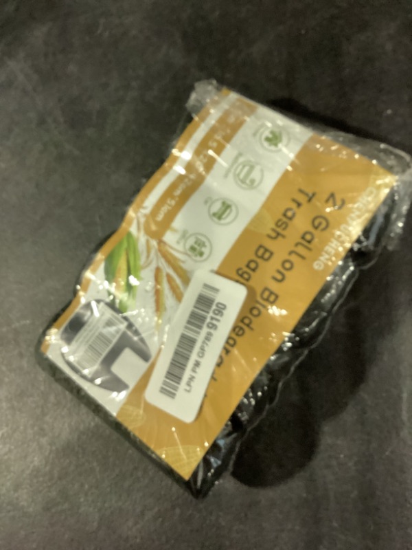 Photo 1 of Small Bathroom Trash Bags 2 Gallon - Black Mini Garbage Bags With Handle Biodegradable Compostable 100 Count Kitchen Office Car Little Waste Basket Unscented Tiny Liners Strong Thick Chenyucheng