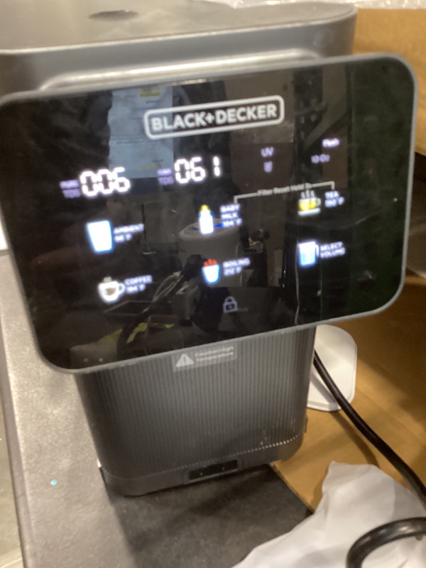 Photo 1 of BLACK+DECKER Countertop RO+UV Water Filter | Hot and Ambient Water | 5-Stage Filtration | IAPMO R&T Tested, Platinum Seal & NSF/ANSI 58 Certified | No Installation Required | Portable Water Filter