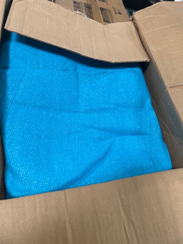 Photo 1 of LOVE STORY 20' x 23' Rectangle Sun Shade Sail Large Sunshade Sail UV Block for Patio Garden, Turquoise Blue