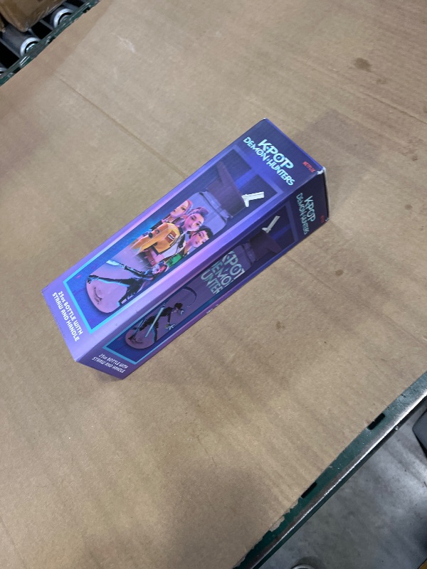 View 2 of KPop Demon Hunters Officially Licensed Huntrix Water Bottle for Girls, 25oz Leak Proof with Straw Lid, Gifts for Girls