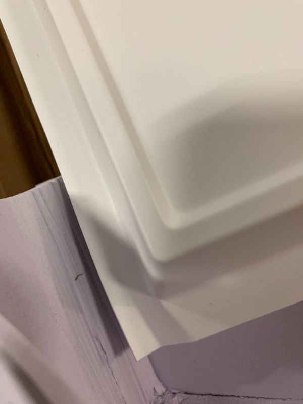 Photo 2 of WOWSTAR 12-Pack 2x4ft Drop Ceiling Tiles, Waterproof Glue up Ceiling Panels, Modern Style 3D Wall Panels, White