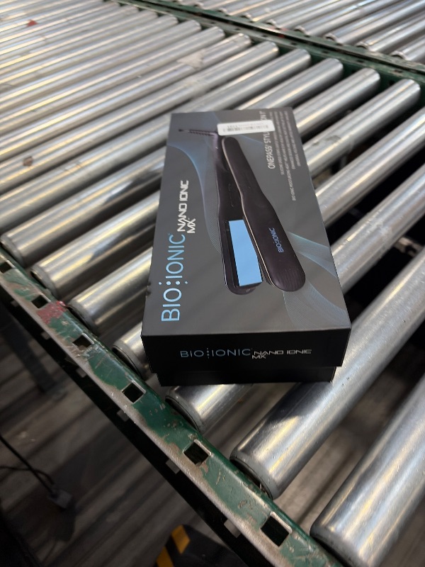 Photo 1 of Bio Ionic OnePass Styling Flat Iron 1-Inch Black | Moisturizing Heat Hair Straightener with Silicone Speed Strips, Digital Temperature Control to 450°F, Auto Shut-Off, Shine-Boosting Plates