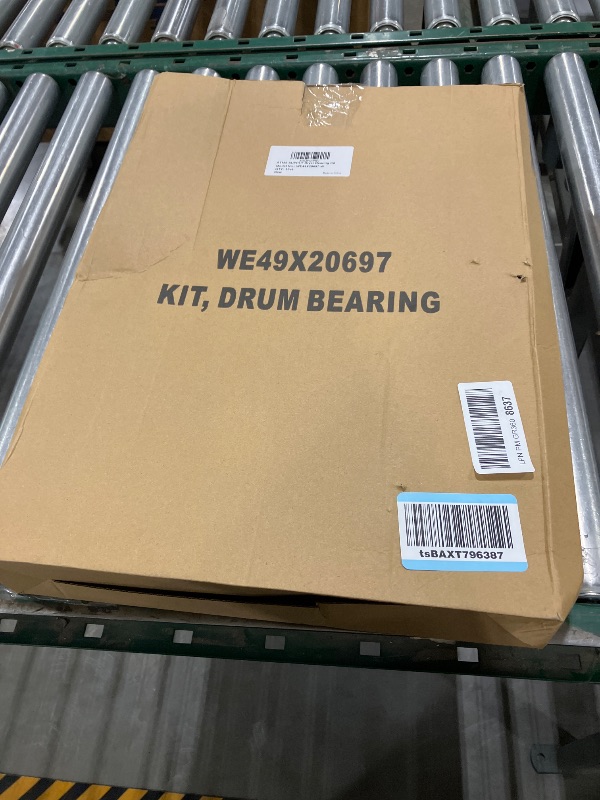 Photo 1 of WE49X20697 Dryer Bearing Kit Compatible with GE Contains WE3M26 Top Bearing WE9M30 Drum Felt WE12M29 Belt WE1M1067 Bearing Slides WE1M504 Glide Slides WE12X83 Pulley Idler WE3X75 Drum Support Bearing