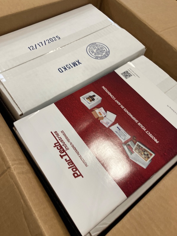 Photo 1 of Polar Tech XM15C Thermo Chill Expand-em Series Insulated Carton with Foam Shipper, ID: 10-5/8" x 6-1/2" x 5", White, Case of 4