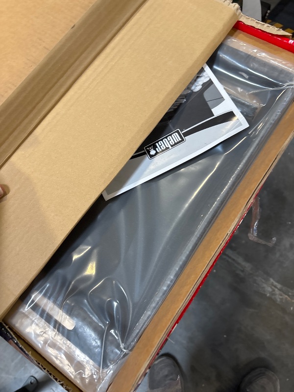 Photo 1 of Weber Rust?Resistant Outdoor Griddle Insert, Full?Size – Pre-Seasoned Carbon Steel Griddle for Searwood & Large Spirit Series Gas Grills - Grill Accessory