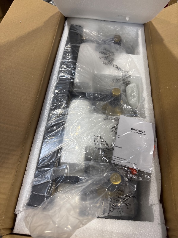 Photo 1 of Bicrink 3-Light Bathroom Light Fixtures Over Mirror, Dimmable LED Bathroom Vanity Light with Crystal Shade, Black and Gold Modern Wall Sconce Light, Bathroom Lighting Fixtures Over Mirror, Bath Lamp