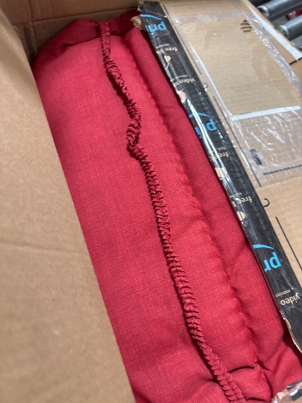 Photo 1 of Arden Outdoor Adirondack or Rocking Chair Cushion, 20 x 17, Rain-Proof, Fade Resistant 17 x 20, Ruby Red Leala