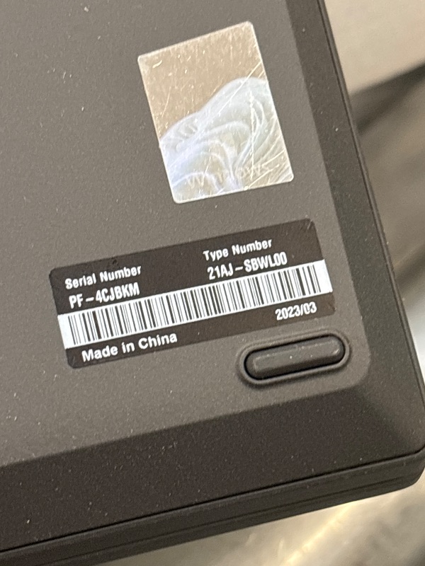 Photo 1 of Lenovo ThinkPad T14 Gen 3 21AJSC4H00 14" Notebook - WUXGA - 1920 x 1200 - Intel Core i5 12th Gen i5-1245U Deca-core (10 Core) 1.60 GHz - 32 GB Total RAM - 256 GB SSD (Renewed)