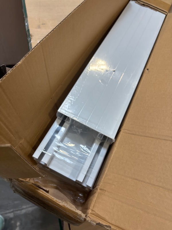 View 3 of Silent Double Curtain Track Ceiling Mounted, Heavy-Duty Aluminum Room Divider Rails Bedroom/Living/Window/Hotel Drop Ceiling Curtains Tracks Easy Install?White, 3.6m(11.8ft) ?