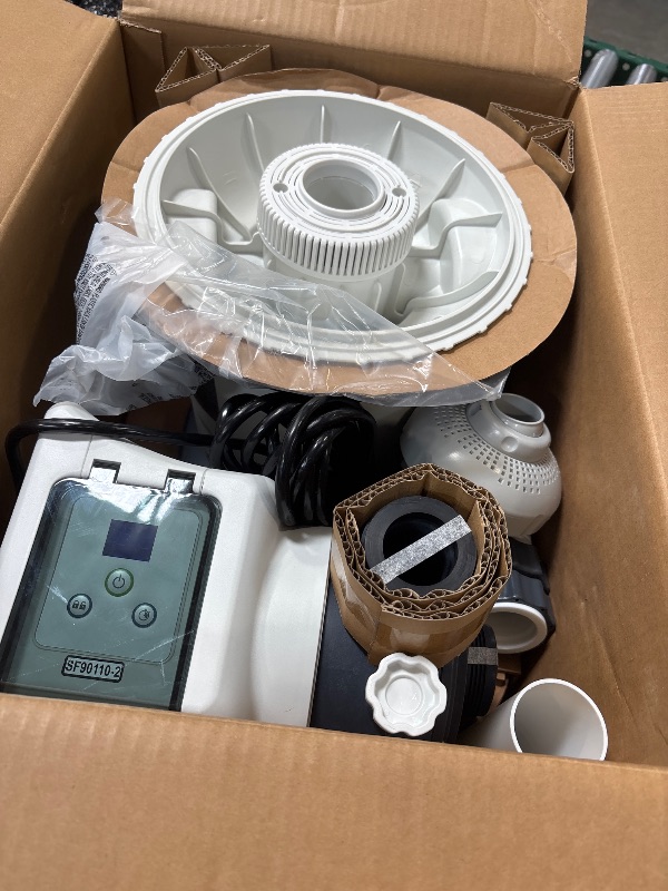 View 3 of INTEX 1,500 GPH Krystal Clear Sand Filter Pump for Above Ground Pools, Swimming Pool Pump with Automatic Timer - Improved Circulation, Filtration, & Clarity