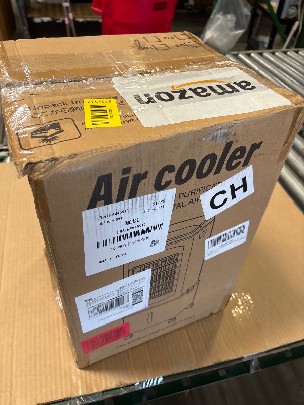 Photo 1 of Portable Air Conditioners, 2.5 Gal Evaporative Cooling Fans that Blow Cold Air, 3 Speeds Portable AC Unit, Quiet Swamp Cooler w/Timer & Remote, Windowless Air Conditioner for Bedroom Office Garage