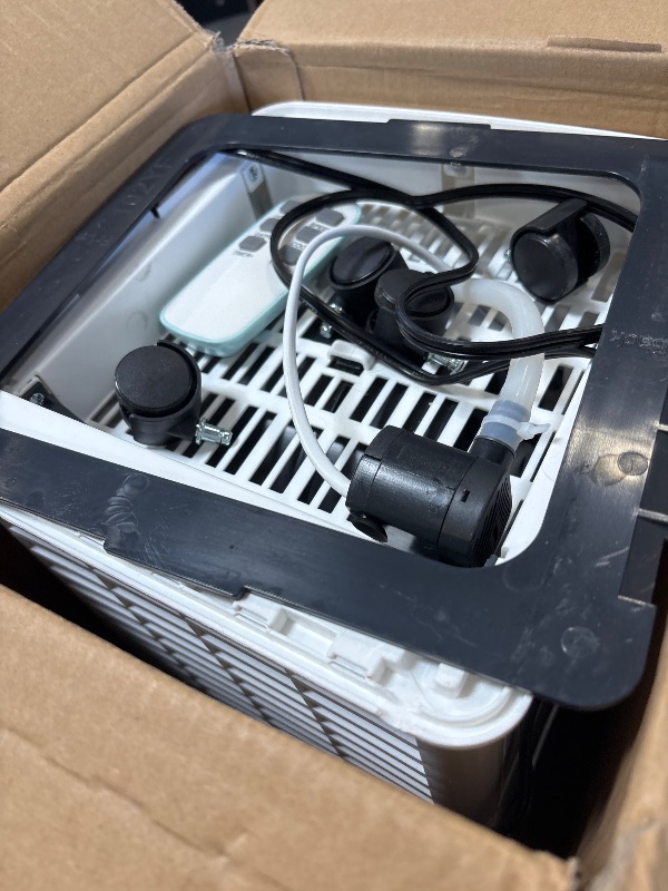 Photo 1 of Portable Air Conditioners, 2.5 Gal Evaporative Cooling Fans that Blow Cold Air, 3 Speeds Portable AC Unit, Quiet Swamp Cooler w/Timer & Remote, Windowless Air Conditioner for Bedroom Office Garage