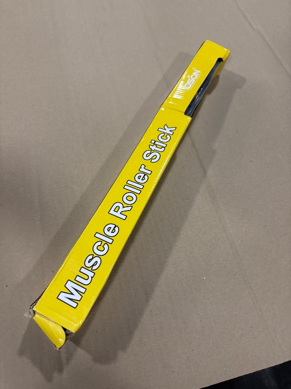Photo 1 of Idson Muscle Roller Stick for Athletes- Body Massage Sticks Tools-Muscle Roller Massager for Relief Muscle Soreness,Cramping and Tightness,Help Legs and Back Recovery,Black Yellow