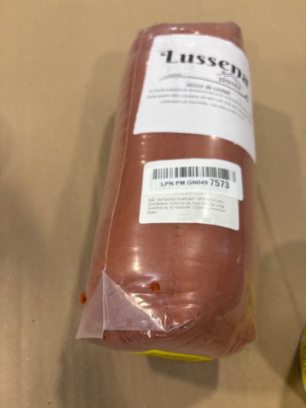 Photo 1 of 50x70 Inch Rust Throw Blanket - Soft & Fluffy Fleece, Cute & Aesthetic, Perfect for Sofa, Couch, Chair, Bed, Living Room & Bedroom, All-Season Use, Plush & Cozy Decorative Blanket