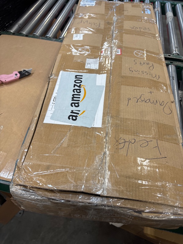 Photo 1 of OLIXIS Full Size Bed Frame with Headboard, 800LBS Mattress Foundation with All Sturdy Metal Support, Under Bed Storage, No Box Spring Needed, Easy Assembly, Rust Brown