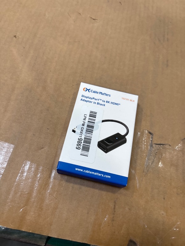 Photo 1 of Cable Matters 8K Unidirectional DisplayPort 1.4 to HDMI 2.1 Adapter