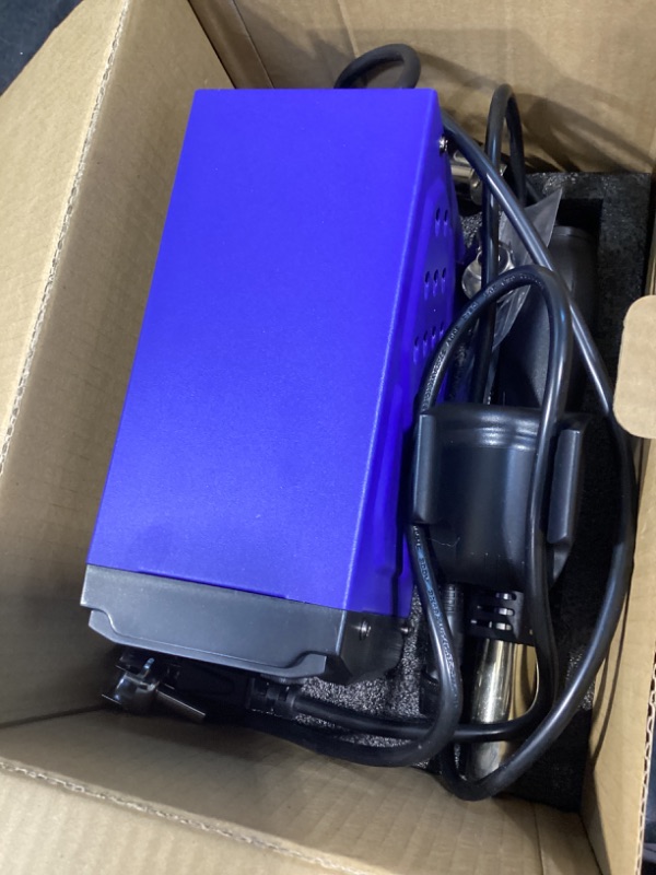 Photo 1 of WEP 2009D-II Hot Air Soldering Station, Hot Air Rework Station with Detachable Soldering Heat Gun, 4 Preset Channels, Digital LED Display, Adjustable Temperature 212-896°F, PID Temp Stabilization