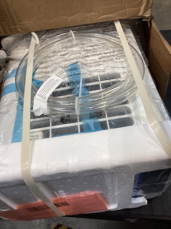 Photo 1 of ?NOT TESTED AEOCKY 50 Pint/Day Compressor Dehumidifier, 3500Sq.Ft for Basement, Home, Bedroom, Bathroom, with Drain Hose, 0.8 Gallon Water Tank Capacity, Intelligent Humidistat, Quiet