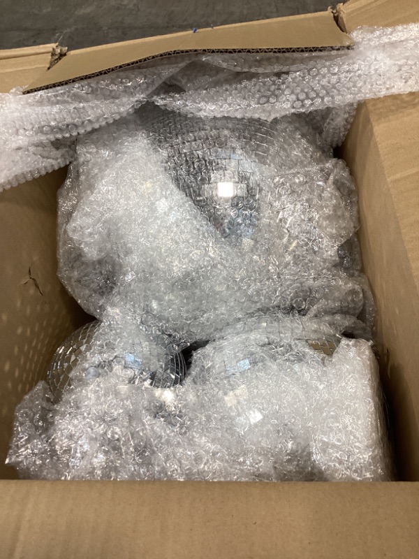 View 3 of 4 Pcs Large Disco Ball Decor - Silver Hanging Mirror Disco Balls Ornament for Stage Club Prom Props 70s Weddings Dance Music Birthday(12, 8, 6, 4 Inch)