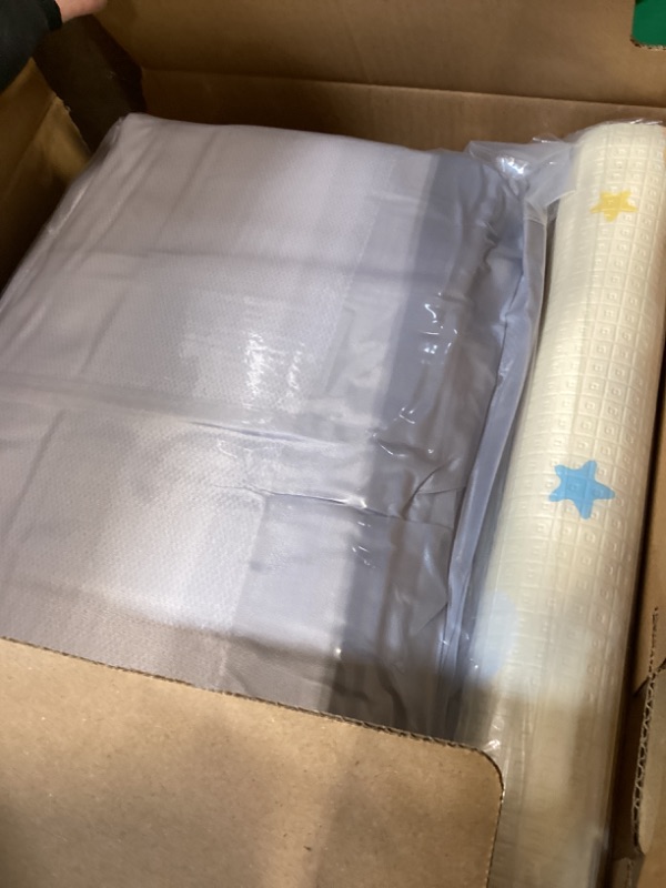 Photo 1 of Baby Playpen with Mat, 50x50 Inch Playpen with Mat Waterproof for Babies and Toddlers Play Pen Playards Safety Gate Fence Active Center Indoor