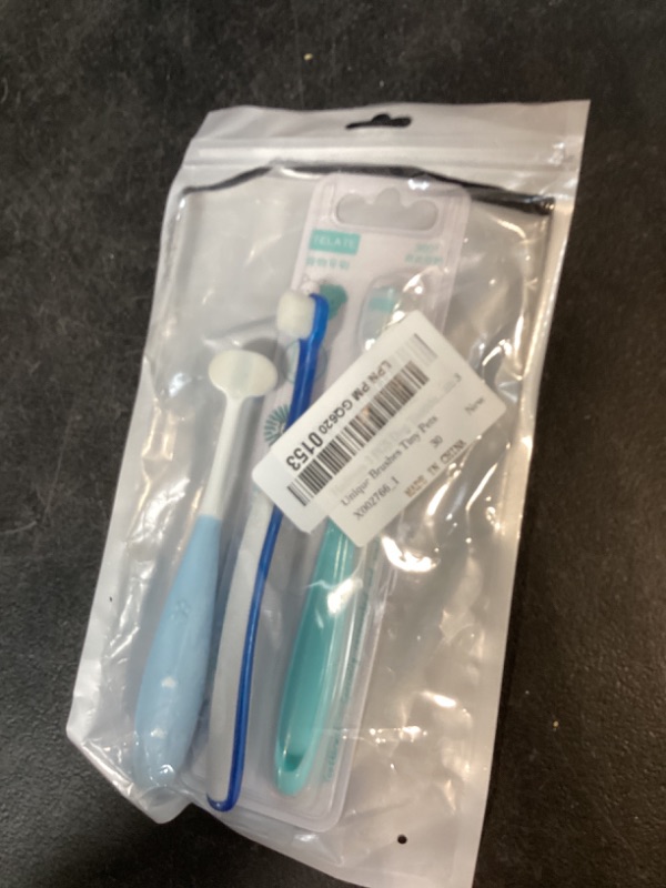Photo 1 of Hadnves 3 PCS Ultra Soft Nano Dog Toothbrush Kit for Small Breed Silicone 360 Pet Tooth Brushes Puppy Tooth Brushing Kit for Puppy Cat Gentle Deep Dental Teeth Cleaning Set