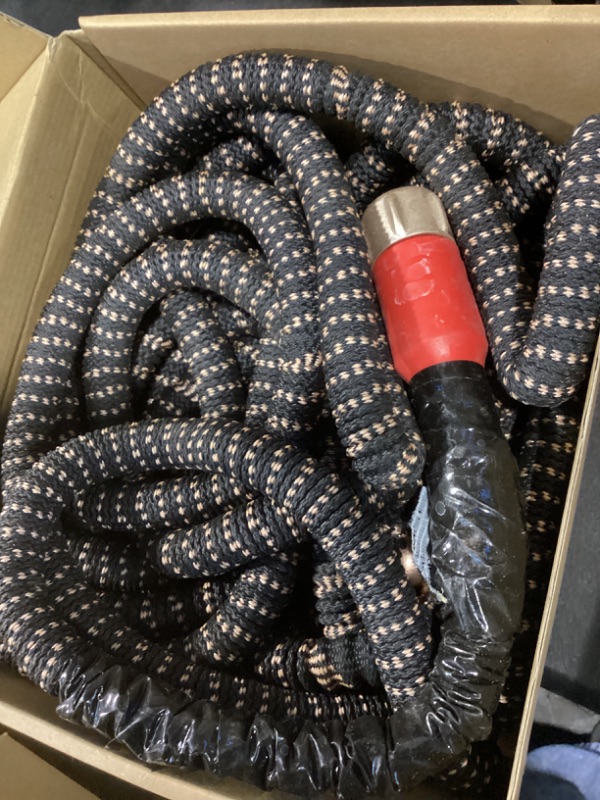 Photo 1 of Pocket Hose 100 FT Copper Head Expandable Garden Hose with Pocket Pivot, No Tangles, AS SEEN ON TV, 360° Swivel, Tri-Tex Tubing, Force Field Jacket, Lead-Free, No-Kink, Anti-Burst w/APT