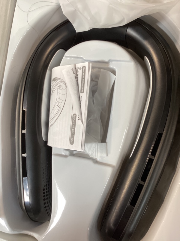 Photo 1 of Neck Air Conditioner with 2 Ice Cooling Plates, Portable Neck Fan Cooler Personal AC Blow Cold Air, Wearable Travel Fan Rechargeable Strong Airflow Summer Gifts for Outdoor Golf Office Women Men