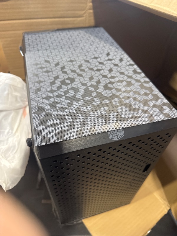 Photo 1 of Cooler Master MasterBox Q300L Micro-ATX PC Case - Compact mATX Computer Case with Magnetic Dust Filters, Modular Adjustable I/O Panel, Perforated Airflow Design, 1 x 120mm Pre-Installed Fan, Black